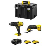 STANLEY FatMax kit SVK206 (SFMCD711 + SFMCE500 + 2 x 2,0 Ah + Caricabatteria + TSTAK VI)