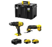 STANLEY FatMax Kit SVK207 (SFMCD711 + SFMCE500 + 2 x 4,0 Ah + Caricabatteria + TSTAK VI)