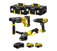 STANLEY FatMax Kit SVK301 (SFMCH900 + SFMCG400 + SFMCD711 + 2 x 4,0 Ah + Caricabatteria + 2 x TSTAK II)