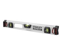STANLEY FATMAX Livella magnetica a I 60 cm, 1-43-554 | Corpo resistente in alluminio con tappi terminali antiurto, fiala centrale ingrandita, matita inclusa