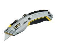 STANLEY FATMAX Pro Coltello multiuso retrattile a doppia lama, 0-10-789 | Capacità multi-tasking, nucleo in metallo resistente, sistema di bloccaggio della lama, cambio lama facile