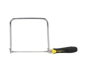 STANLEY FATMAX Seghetto da traforo con 3 lame di ricambio, 0-15-106 | Lama temprata, profondità di taglio 170 mm, montaggio in acciaio resistente, impugnatura confortevole