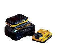 Confezione Stanley SFMCB12D2-QW: 2 batterie V20 18v Li-ion 2ah + caricabatterie 2a