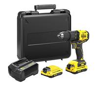 STANLEY FATMAX SFMCD710D2K-QW - TRAPANO CACCIAVITE SENZA SPAZZOLE AGLI IONI DI LITIO V20 DA 18 V CON 2 BATTERIE DA 2 Ah, CARICABATTERIE E CUSTODIA