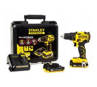 STANLEY FATMAX TRAPANO BRUSHLESS 18V 2 BATTERIE LITIO 2AH + SCATOLA FMC627D2