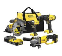 Stanley FATMAX V20 Kit combinato 4 pezzi 18V 4.0AH (SFMCK469M2-XE)