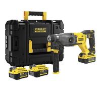 Stanley SFMCH900M22-QW Martello senza spazzole SDS-Plus V20 18 V con 2 batterie da 4 Ah/caricatore 2 A/borsa per il trasporto