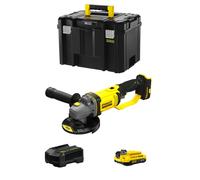 Stanley fatmax v20 smerigliatrice angolare stanley fatmax sfmcg400d1t (1 x 2,0 ah + caricabatteria + tstak vi) 8435587919889