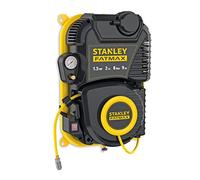 Stanley Fatmax - WALLTECH PRO COMPRESSORE A MURO CON SERBATOIO 2L, Nero/Giallo