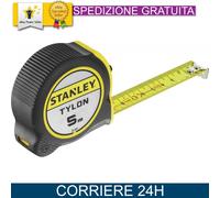 Stanley Flessometro Tylon, lunghezza 5 m, corpo in plastica robusto antiurto nervato Stanley Quantità:1