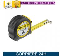 Stanley Flessometro Bimateriale 8m, Nastro Misuratore Robusto e Preciso