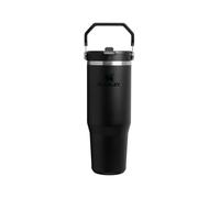 Stanley Flip Straw Tumbler 1.0 Borraccia Con Cannuccia 0.89L - Fredda Per 12 Ore - Borraccia Termica Senza BPA - Bottiglia Acqua Facile Da Trasportare - Lavabile In Lavastoviglie - Black 2.0