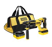 STANLEY FMCD900M2S-QW Fatmax Martello Combi Cordless SDS-Plus e Motore Brushless con 2 Batterie 4Ah e Borsa, 18 V, Giallo/Nero