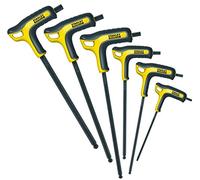 STANLEY FMHT0-69049 Set 6 Chiavi Maschio Esagonale con Impugnatura Fatmax, a Testa Sferica, Nero/Giallo