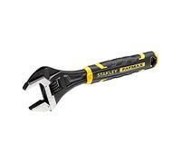 STANLEY FMHT13127-0 Chiave regolabile FatMax 10' bi-materiale con funzione di apertura rapida, dimensioni in pollici e metriche, foro per appendere, nero/giallo