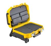 STANLEY FATMAX, Valigia portautensili con ruote, Divisori rimovibili, Struttura a fisarmonica, Maniglia ergonomica, Serratura in metallo, Gambe di sostegno. FMST1-72383