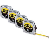 Powerlock Tape Rule, 1/4 in. x 10 ft, Plastic Case, Chrome (Pack of 2)
