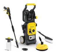 Stanley Idropulitrice SXPW25HFDSSP ad Alta Pressione, con Doppia Velocità, per Auto ed Esterni Casa, con Lavapavimenti, Spazzola Fissa e Manico Pieghevole, (170 bar, 500 l/h, 2500 W)