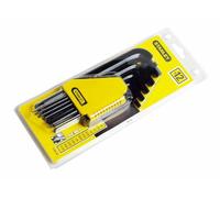 Stanley Set chiavi esagonali 0-69-257 - punta sferica, sistema imperiale - 12 pezzi