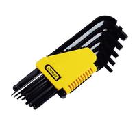 Stanley Set chiavi esagonali 0-69-257 - punta sferica, sistema imperiale - 12 pezzi