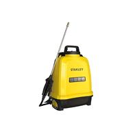 Stanley Irroratore a pressione 12 L, irroratore da giardino, elettrico, batteria al litio ricaricabile, lancia telescopica, ugello regolabile, autonomia 2 h, max. 5 bar, 0,6 L/min, giallo/nero
