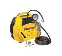 Stanley Kit Compressore Aria Con Gonfiatore 1.5 HP 8 Bar 230V SACAK1