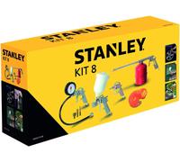Stanley Kit accessori per compressore aria - 8 pezzi (aerografo, gonfiaggio, soffiaggio)