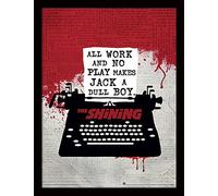 Stanley Kubrick The Shining Poster in Frame (Typewriter Design) Wall Art in 30x4