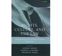 Stanley L. Paulson Rights, Culture and the Law (Copertina rigida)