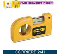 STANLEY Livella Tascabile Magnetica 0-42-130 Precisione Alluminio 5cm