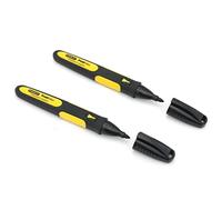 STANLEY Lot de 2 - Marqueur permanent à pointe fine FATMAX - Noir - Electroportatif et machine