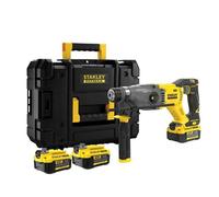 Stanley SFMCH900M22-QW Martello senza spazzole SDS-Plus V20 18 V con 2 batterie da 4 Ah/caricatore 2 A/borsa per il trasporto