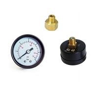 Stanley MANOMETRO 0-12 Bar Ø 50mm Attacco Posteriore 1/8" M e 1/4" M x COMPRESSORE