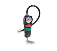 Stanley Manometro pneumatico per pneumatici con tubo da 40 cm per compressore d'aria, pistola di gonfiaggio analogica per pneumatici, strumento universale preciso per garage per auto bici furgoni, 10