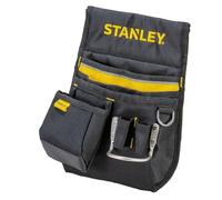 Stanley Marsupio da cintura (33,2 x 23,5 x 7,5 cm, nylon 600 denari, con 2 tasche per unghie, 1 supporto per martello e 1 tasca per metro a nastro, scomparti facilmente accessibili) 1-96-181