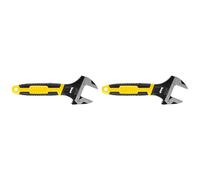 STANLEY MAXSTEEL Chiave regolabile 25 x 150 mm Finitura protettiva fosfato e impugnatura ergonomica bimateriale 0-90-947 (Confezione da 2)