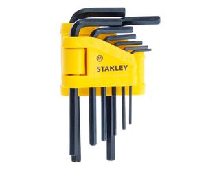 Stanley Metrico Set Chiavi Esagonali 8 Pezzi 1.5 - 6mm IN Un Pieghevole Sostegno