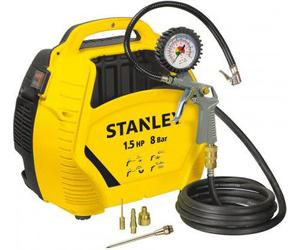 Stanley mini compressore portatile a olio 1500KW 2HP 10bar ruote 100lt B251