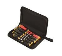 Stanley Misto Screwdriver Set IN Portafoglio 10pc a Incastro Phillips Pozidriv