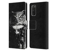 STANLEY MORRISON BIANCO E NERO CUSTODIA COVER PORTAFOGLIO IN PELLE PER SAMSUNG 1