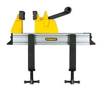 STANLEY, Morsa con binario. Struttura in metallo di lunga durata. Pressione di serraggio: 100 kg. Apertura ganasce: cm.12. 0-83-179