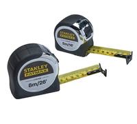 STANLEY Nastri tascabili FatMax Chrome 5m/16 piedi & 8m/26 piedi confezione 2