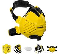 STANLEY P3 respiratore, maschera anti-polvere riutilizzabile con tecnologia Face Fit Check e filtro P3 integrato al 99,99% Maschera protettiva, maschera respiratoria, maschera per polveri sottili-S/M