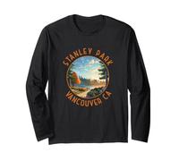 Stanley Park Vancouver Canada Cerchio Invecchiato Maglia a Manica