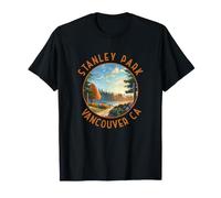 Stanley Park Vancouver Canada Cerchio Invecchiato Maglietta