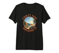 Stanley Park Vancouver Canada Cerchio Invecchiato Maglietta Premium
