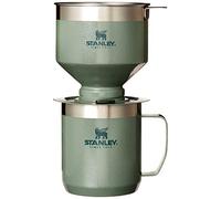 STANLEY Perfect Brew - Set con tazza da campeggio, filtro riutilizzabile, senza BPA, facile da pulire, in acciaio inox, colore: verde Hammertone
