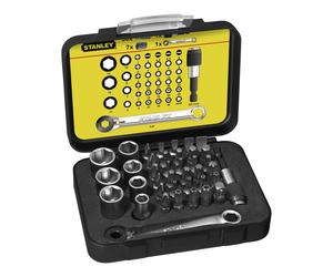 Stanley Portabit + chiave a cricchetto 39pz. Quantità:39