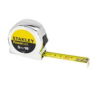 Stanley Powerlock 0-33-553 - Metro a nastro metrico/imperiale con lama da 19 mm, 5 m