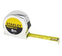 Stanley Powerlock Classico Tasca Nastro 5m (Larghezza 19mm) (Metrico Solo)